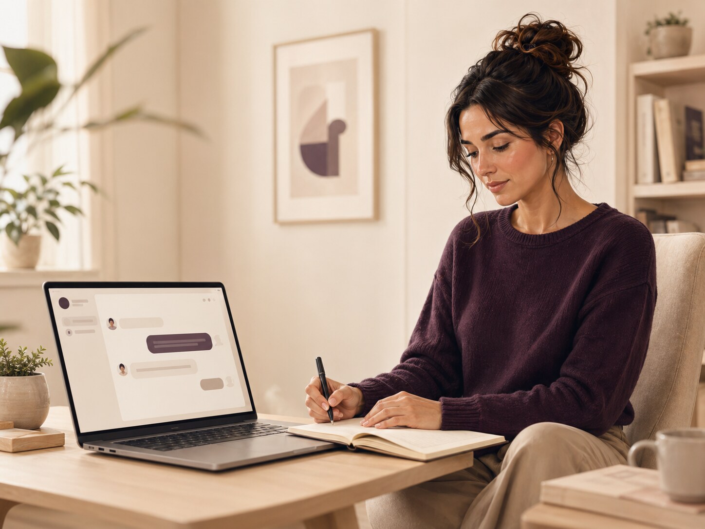 Pacient virtual feminin într-un cadru de cabinet
